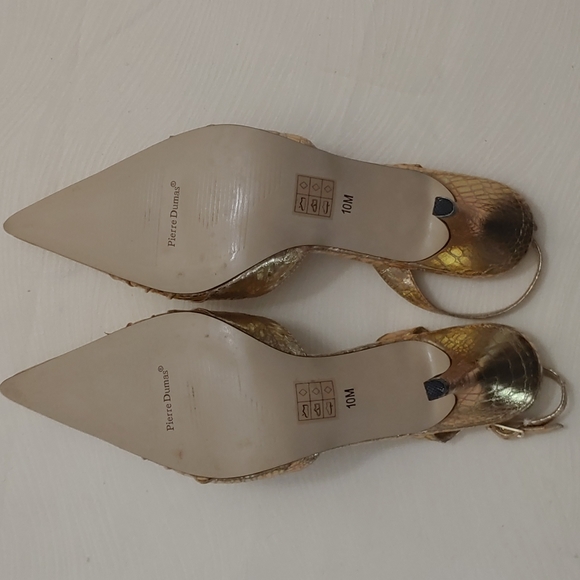 Pierre Dumas Women's Size 10 3.5 inch Pointed Heel Slingbackbl Shoe - Picture 8 of 9